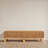 Arie Elegant Water Hyacinth and Rattan Bench, Natural