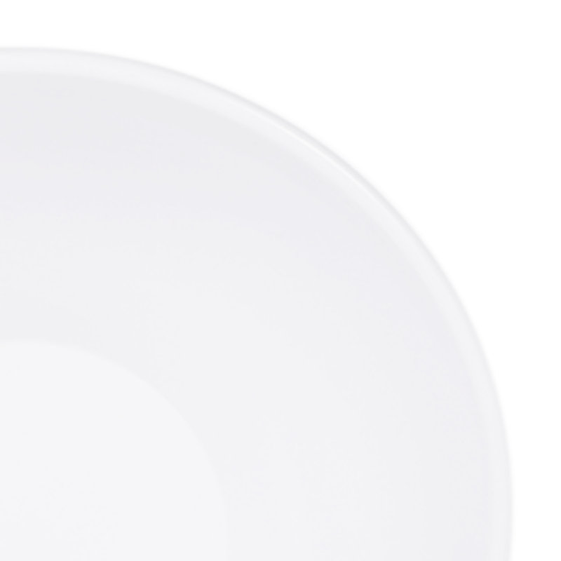 White 18 oz Classic Round Plastic Serving Bowl