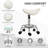 Wibaux Adjustable Height Lab Stool with Footring Wheels-1160060391