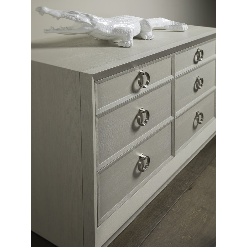 Signature Designs Zeitgeist Linen Double Dresser, White