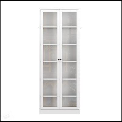 Durable Metal Kitchen Pantry Cabinet With 5 Adjustable Shelves, 72 Inch Tall Freestanding Storage For Home Organization