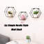 Tablettes murales flottantes hexagonales murales, solution de rangement moderne pour la chambre à coucher et le salon, cloison simple en bois de style rustique noir avec 3 tablettes, forme, décoration idéale, matériaux de haute qualité