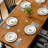 67” Rectangular Dining Table, Seats 4–6, Trestle Base, Farmhouse Wood, Burnished Medium Brown and Black-105300442