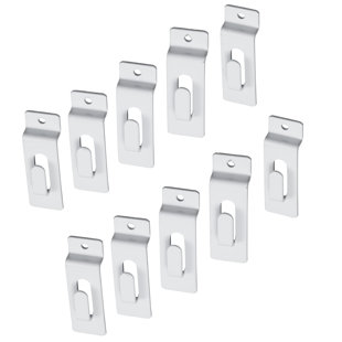 Steel Slatwall Hooks (Set of 10)