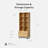 70.9''H*28.34"W 4-Tier Bookcase With Storage Cabinet-301008963