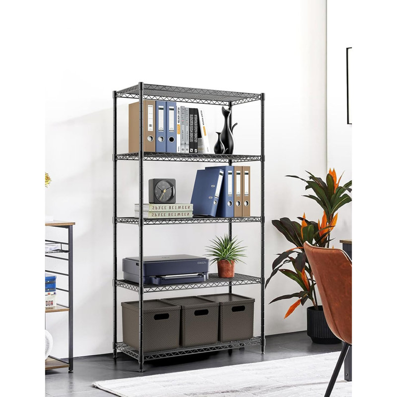 Étagère de rangement réglable avec roulettes, 2 pièces