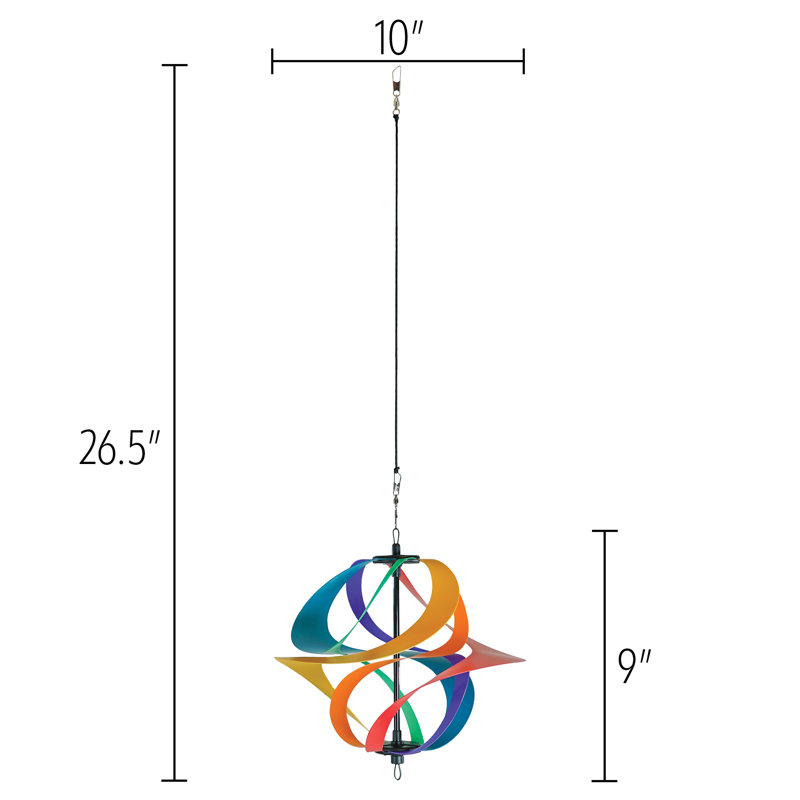 Poly Vortex Single Spinner, Rainbow