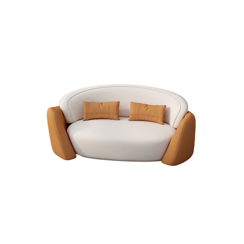 Tena, Blanc / orange, H 29,52 po x l 66,92 po x P 28,74 po