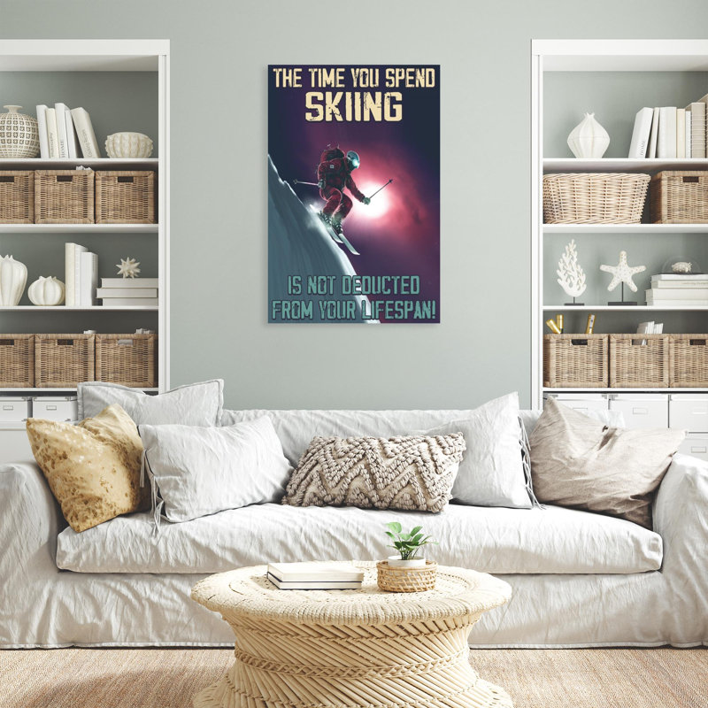 «The Time You Spent Skiing», impression sur toile, H 36 po x l 24 po x P 1,25 po