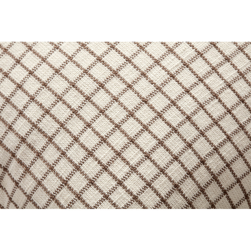 Coussin Dinah, Ivoire / terre, H 22 po x l 22 po