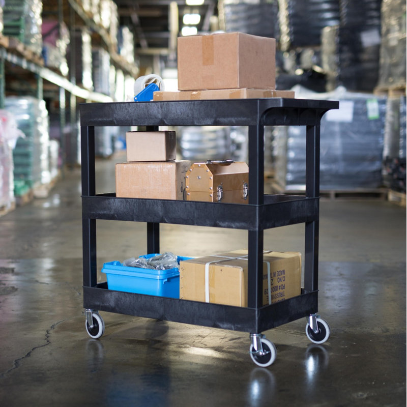 E Series Utility Cart, Black