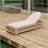 Outdoor Chaise Lounge Chair, Acacia wood Pool Chair with Adjustable Backrest and Cushion, Outdoor Lounge Chair for Beach, Yard, or Poolside (Beige rope)-1874353088