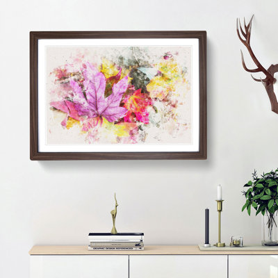 Colourful Autumn Leaves - Picture Frame Painting Print