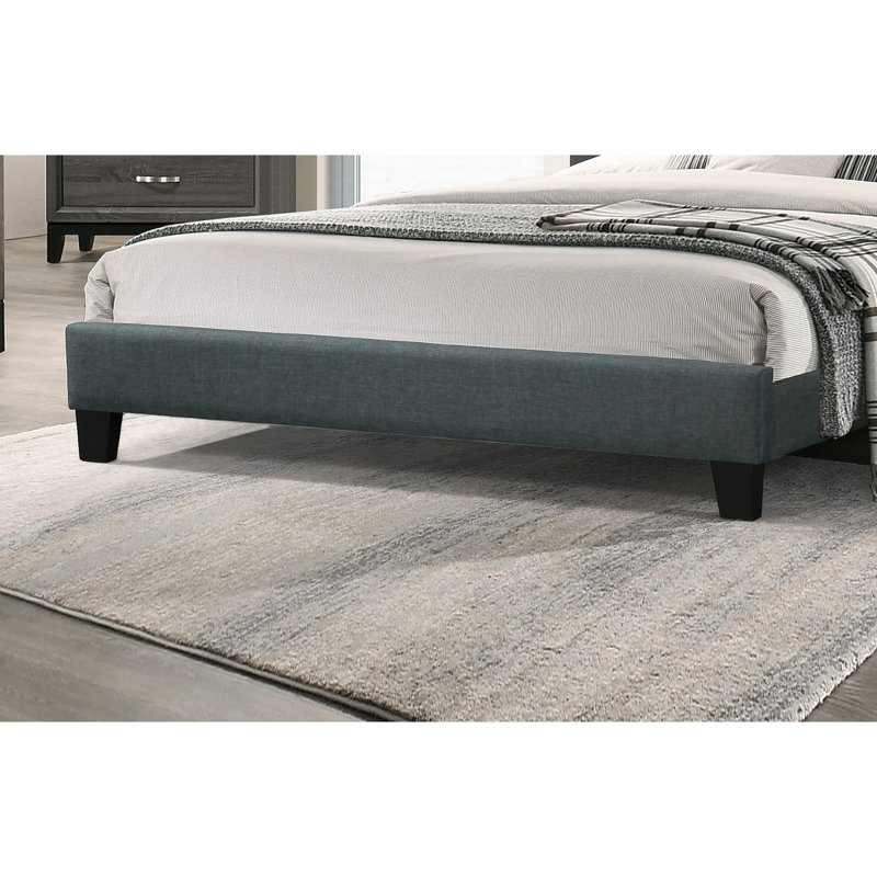 Upholstered Bed, Charcoal, King