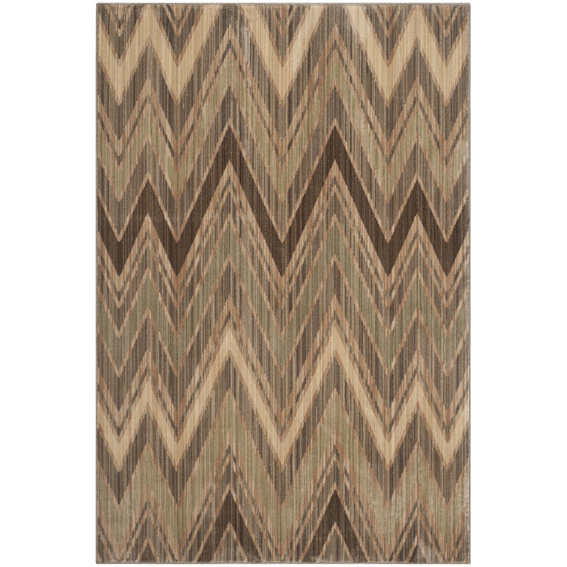 Grijalva Chevron Hand Woven Area Rug, Rectangle 122 x 183 cm