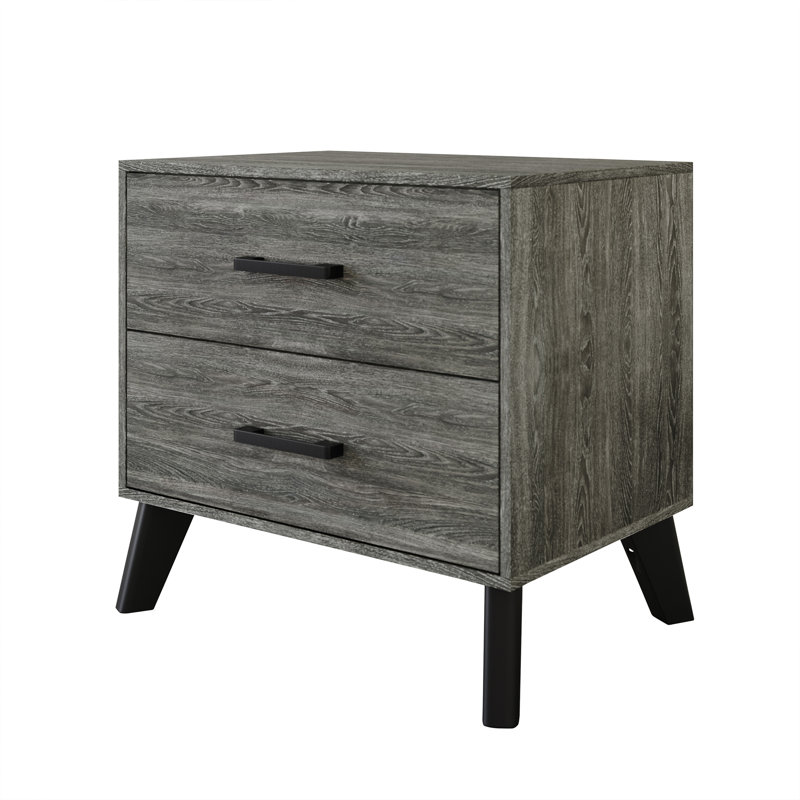 Jeweldine 21.65'' W Nightstand, Dark Gray