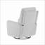 Recliners, Modern 30\" Swivel Power Recliner Arm Chair | Heathered Light Grey Polyester