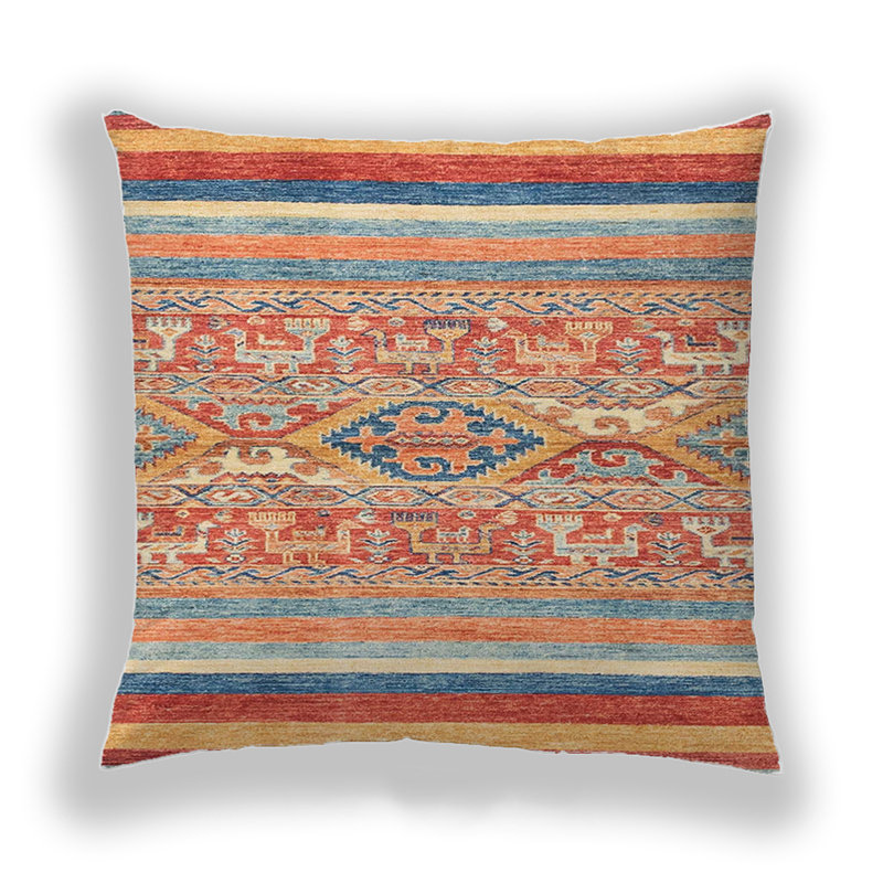 Coussin décoratif abstrait 2494, Microsuède
