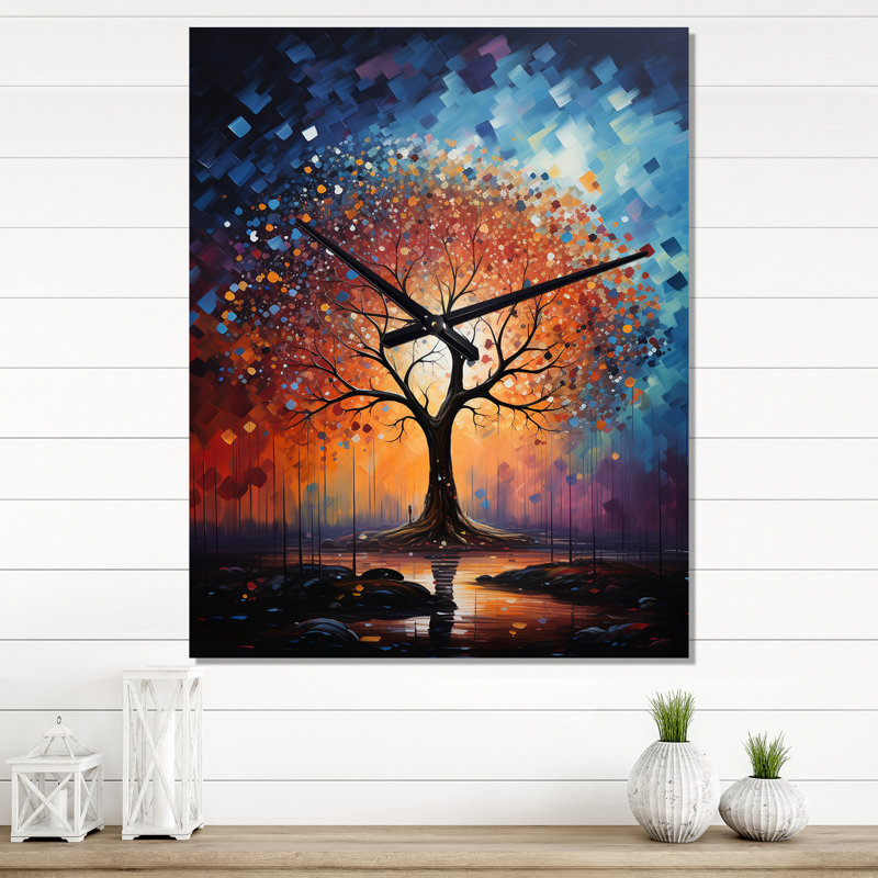 Horloge murale Connhal - Arbre Baobab, Petit