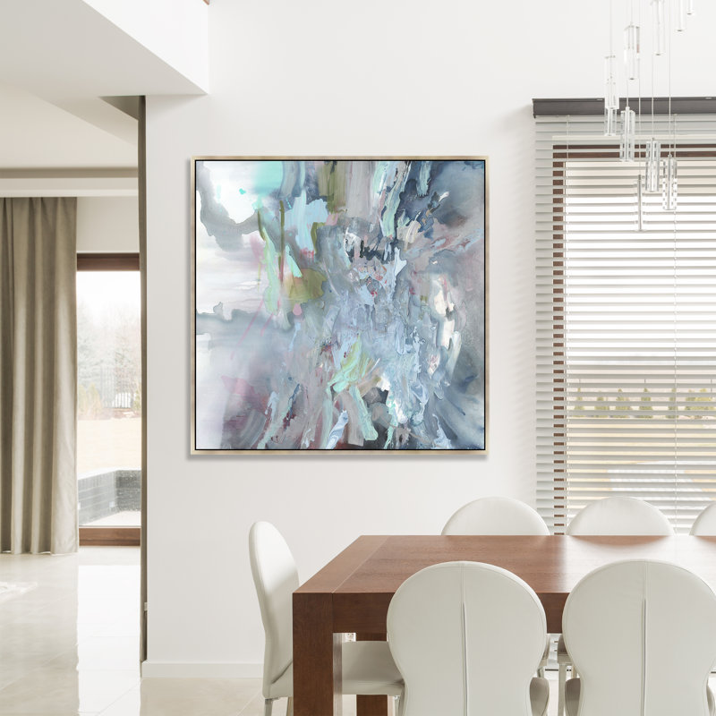 «Saturn» par D'alessandro Leon - reproduction d'art sur toile, H 48,5 po x l 48,5 po x P 1,5 po, Image au pinceau gel