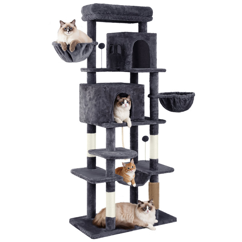 176 H Cat Tree, Grey