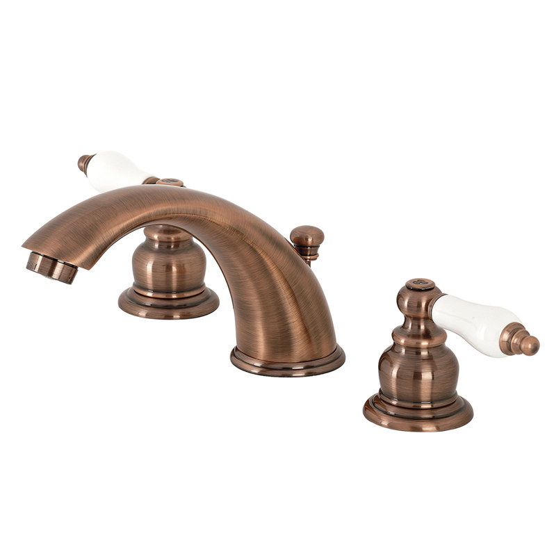 Robinet de salle de bain espacé Kingston, Cuivre antique