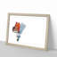 Orange Butterfly on a Thistle - Picture Frame Graphic Art Print-56860898-56860893