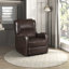 Chaise inclinable moderne et contemporaine en similicuir de 30 po Norihisa-715619823