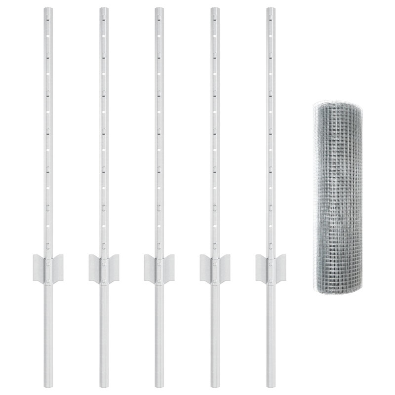 60 cm H x 1000 cm W Steel Border Fencing