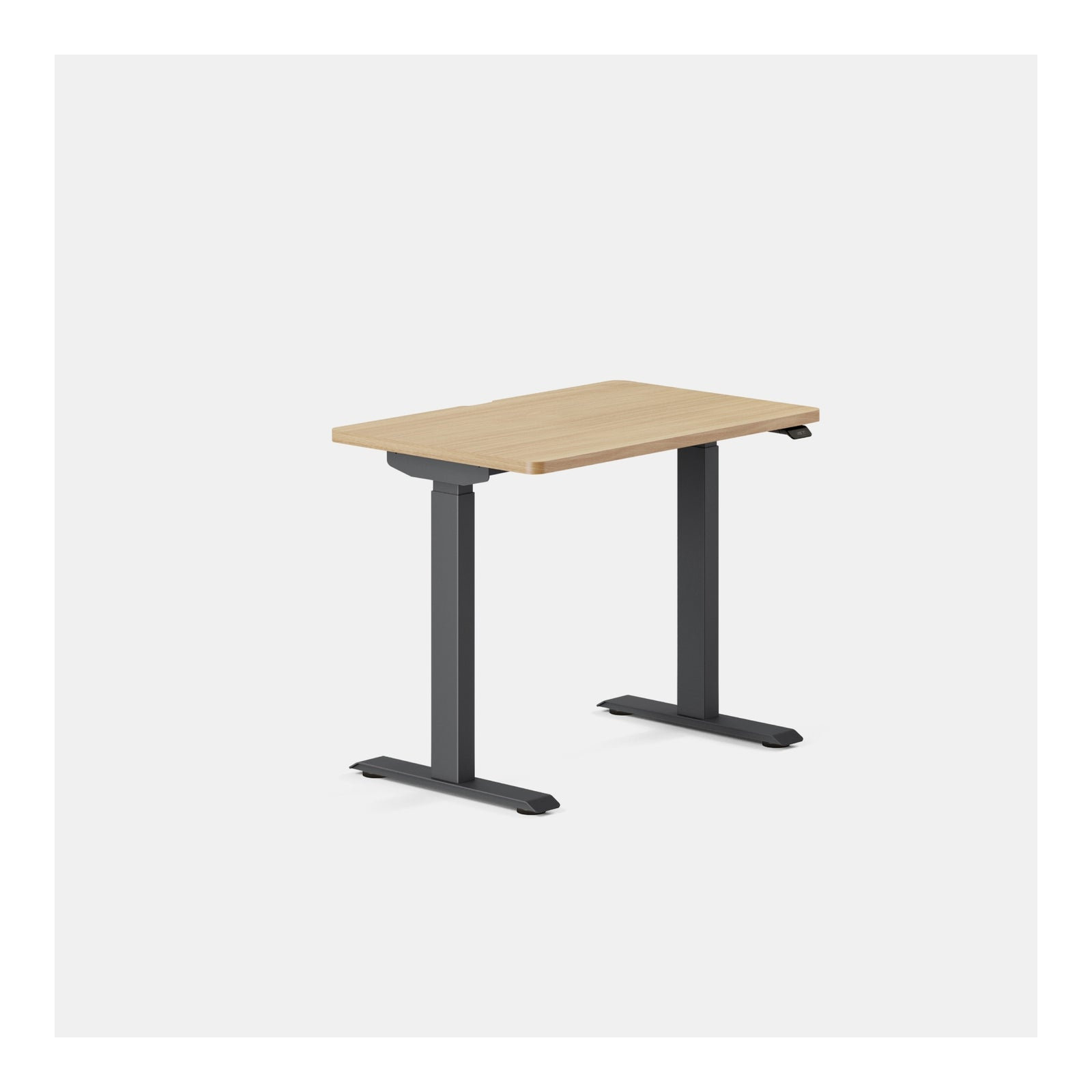 Duo Standing Desk, 47.3" H x 36" W x 24" D, Charcoal, Woodgrain