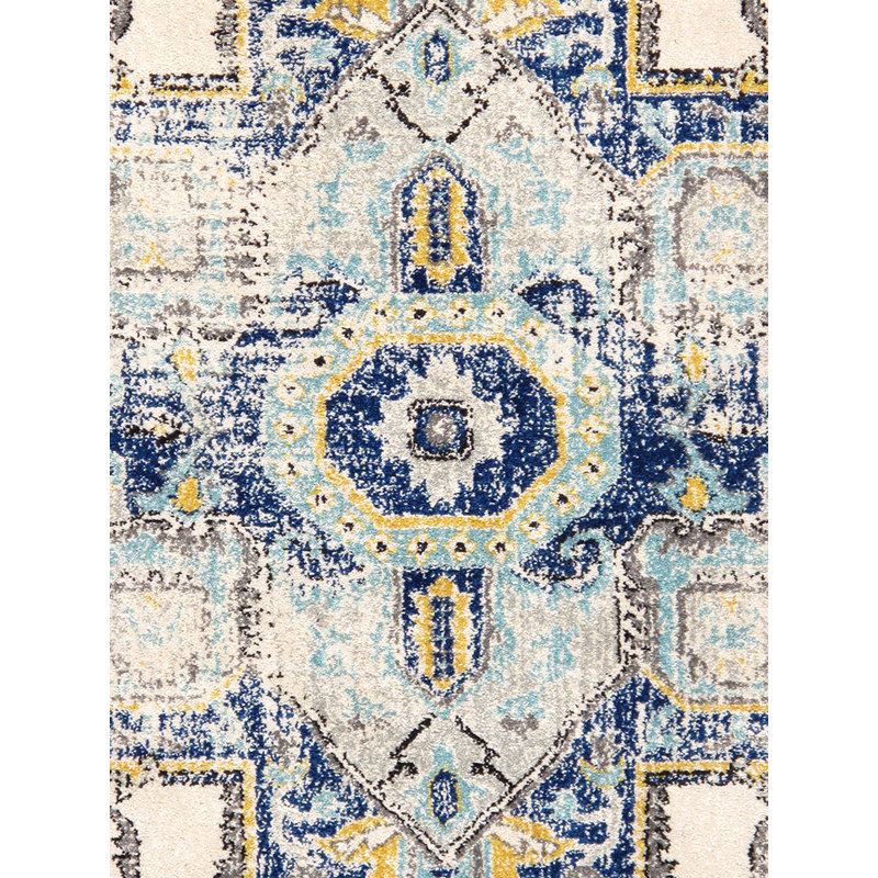 Handmade Chelsea Gray Synthetic 5' x 7' Stain-Resistant Area Rug