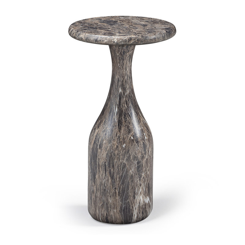 Table de bout Savona, 20 po de hauteur, Brown Marbled Finish