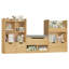Bibliothèque pour enfants 4 en 1 de 72 po x H 37 po avec 3 tiroirs, coussin moelleux, bibliothèque à 3 couches, coin lecture-637344160