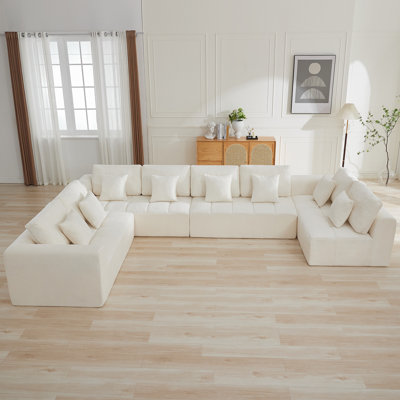 Canapé modulaire surdimensionné de 152,2 po Boneless