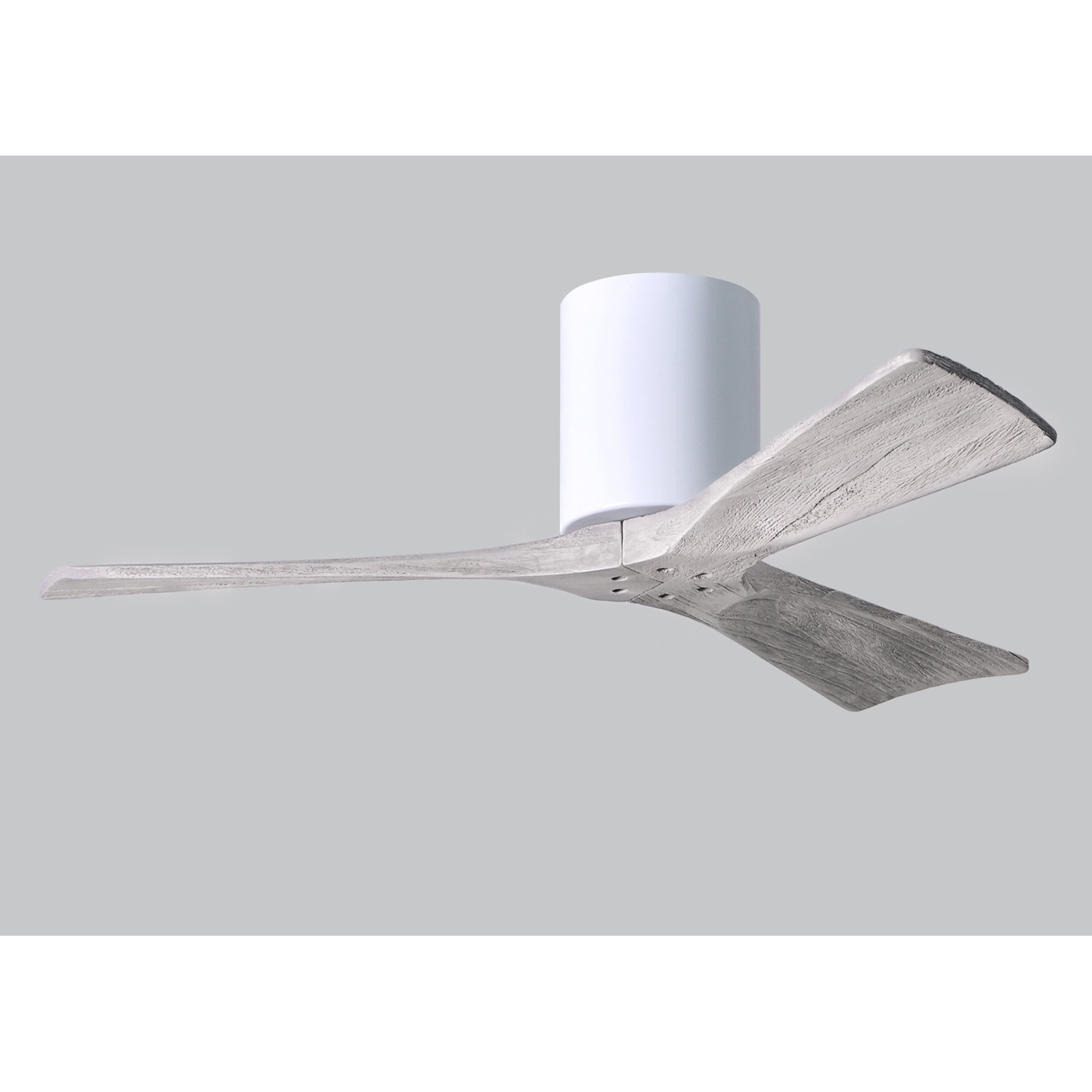 Olivier 3 Blade Ceiling Fan, Gloss White, Barn Wood Tone, 42"
