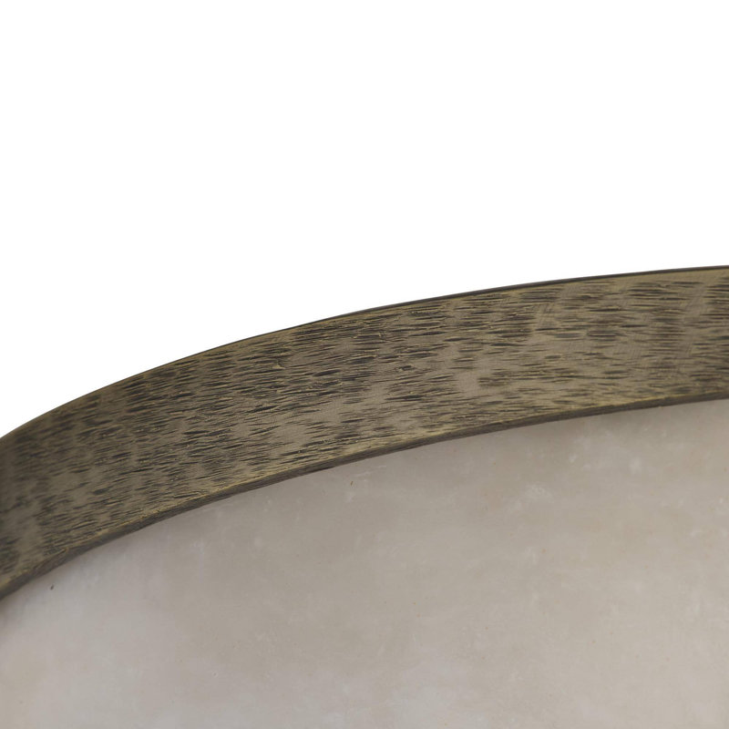 Elara Flush Mount, White Bronze