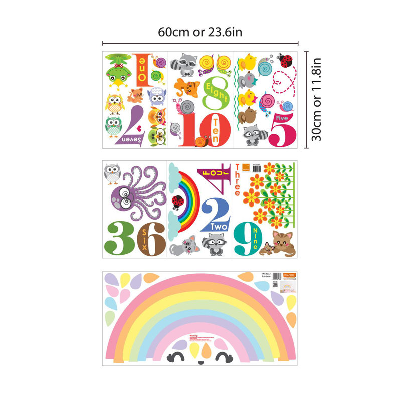 Text & Numbers Wall Decal