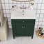 Meuble-lavabo de salle de bain avec 2 portes et tiroir-1672878587