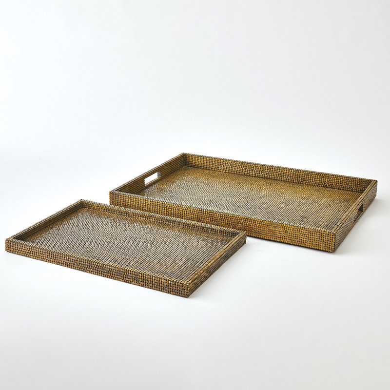 Decorative Tray, 1.25" H x 21" W x 13" D