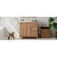 Meuble-lavabo contemporain de 36 po en bois, portes et tiroirs à fermeture en douceur, lavabo en céramique, tablette ajustable pour petits espaces de salle de bain, structure solide, 2 portes, 3 rangements compacts