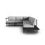 245cm Wide Metal Patio Sectional with Cushions-402639111