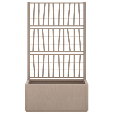 Hisashi Rectangular Planter with Integrated Trellis