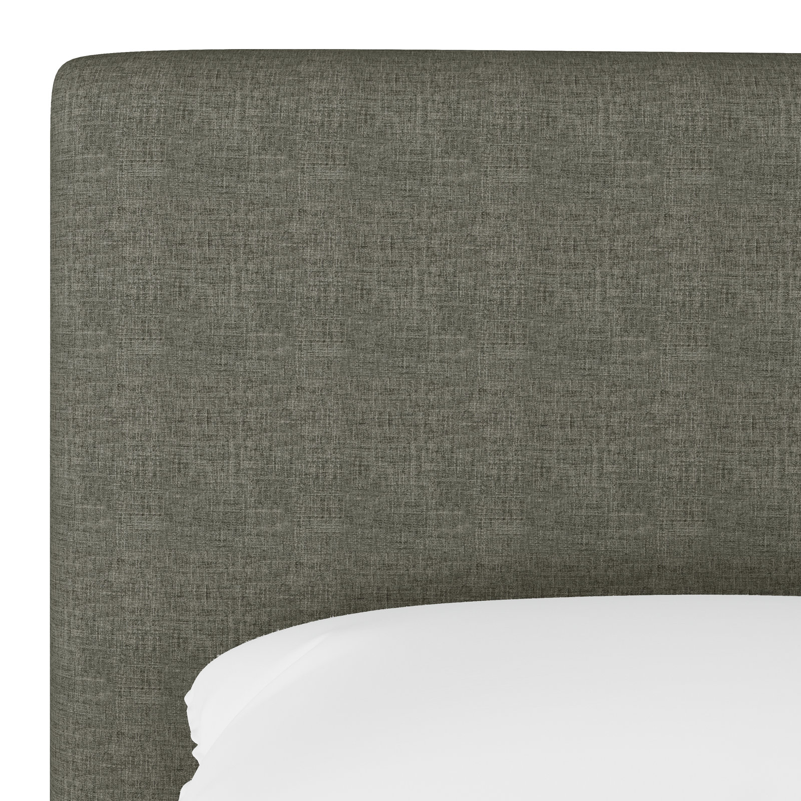 Eisley Upholstered Bed, Twin, Zuma Charcoal Textured Linen