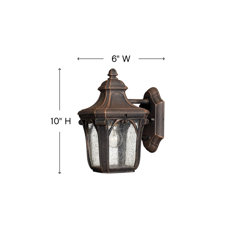 Cloee Outdoor Wall Lantern, Museum Black, Incandescent