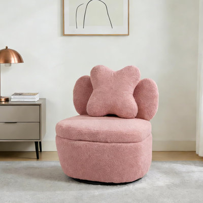Upholstered Swivel Lounge Chair