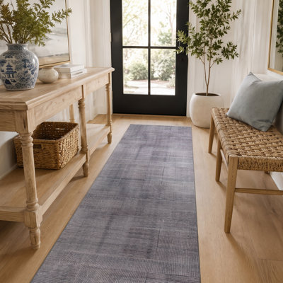 Tapis gris antidérapant Lin Lin
