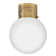 Flush Mount Globe Ceiling Light with Perforated Details