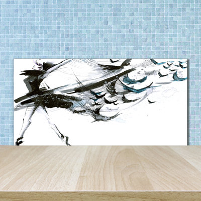Aleighsha 50cm W x 100cm L Glass Peel and Stick Panel