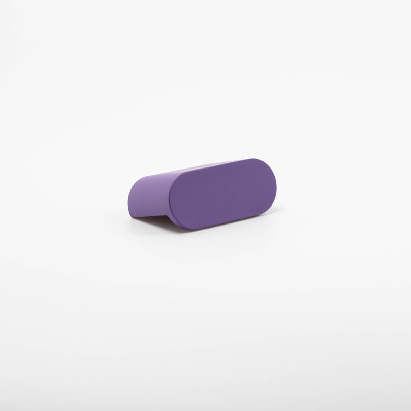 ROUS Hardware Mid-Century Modern Oval Cabinet Knob – Aluminum Drawer Pull, Royal (Purple) 1-Count , Royal (Purple)