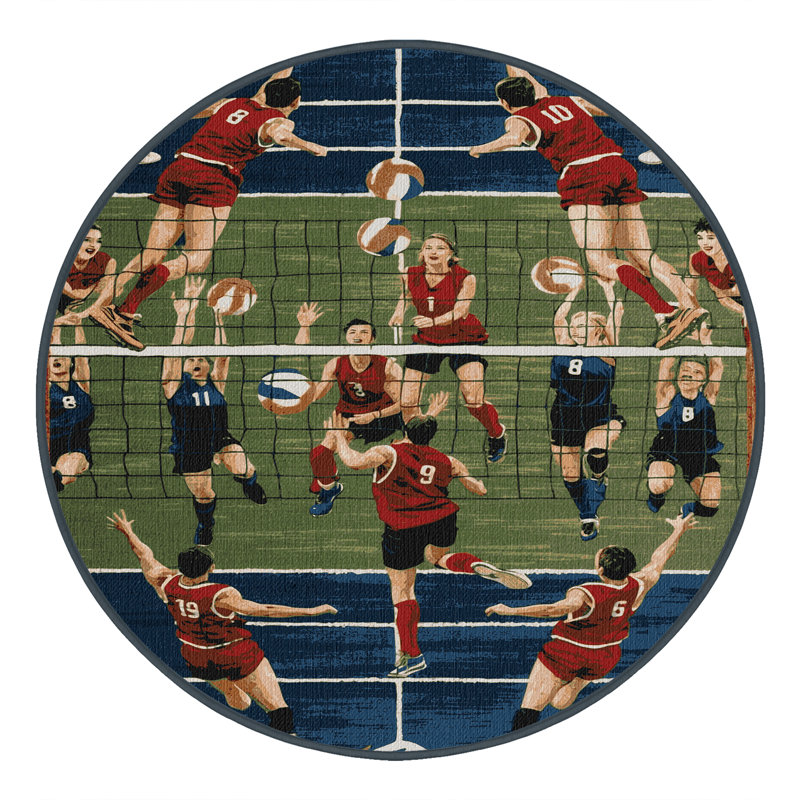 Tapis lavable Bossaball Sports, Rond 7 pi